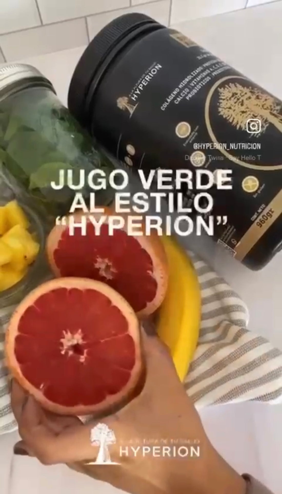 Jugo verde al estilo “HYPERION"