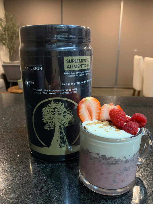 Pink pudding con HYPERION