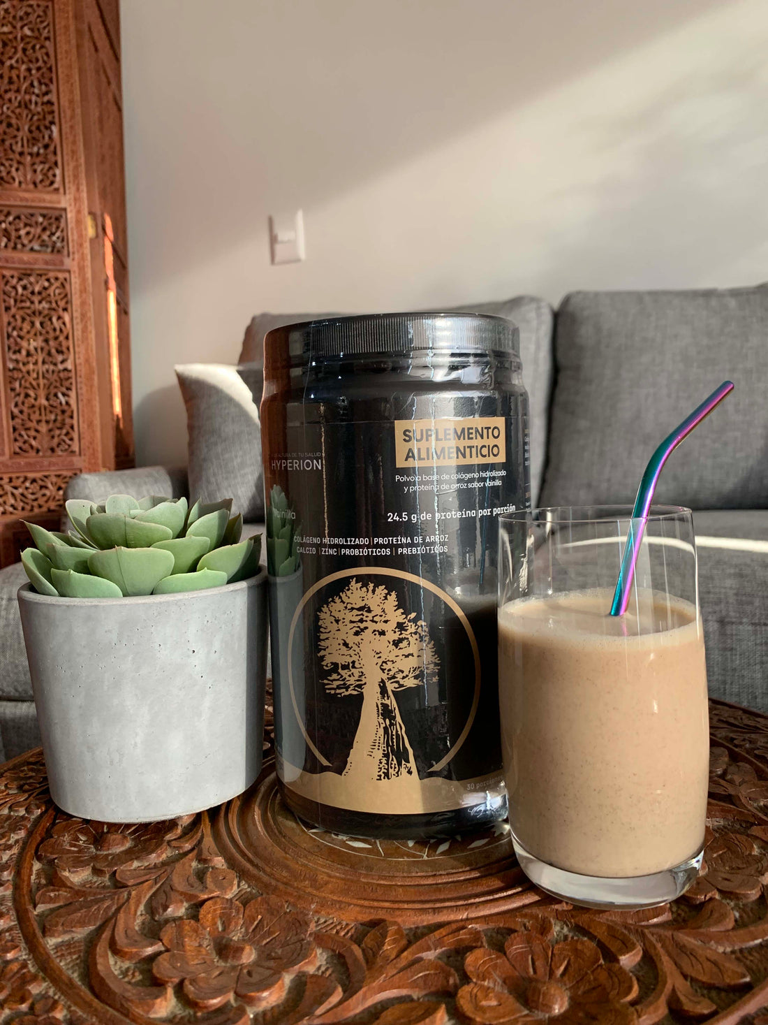 Smoothie sabor mazapán