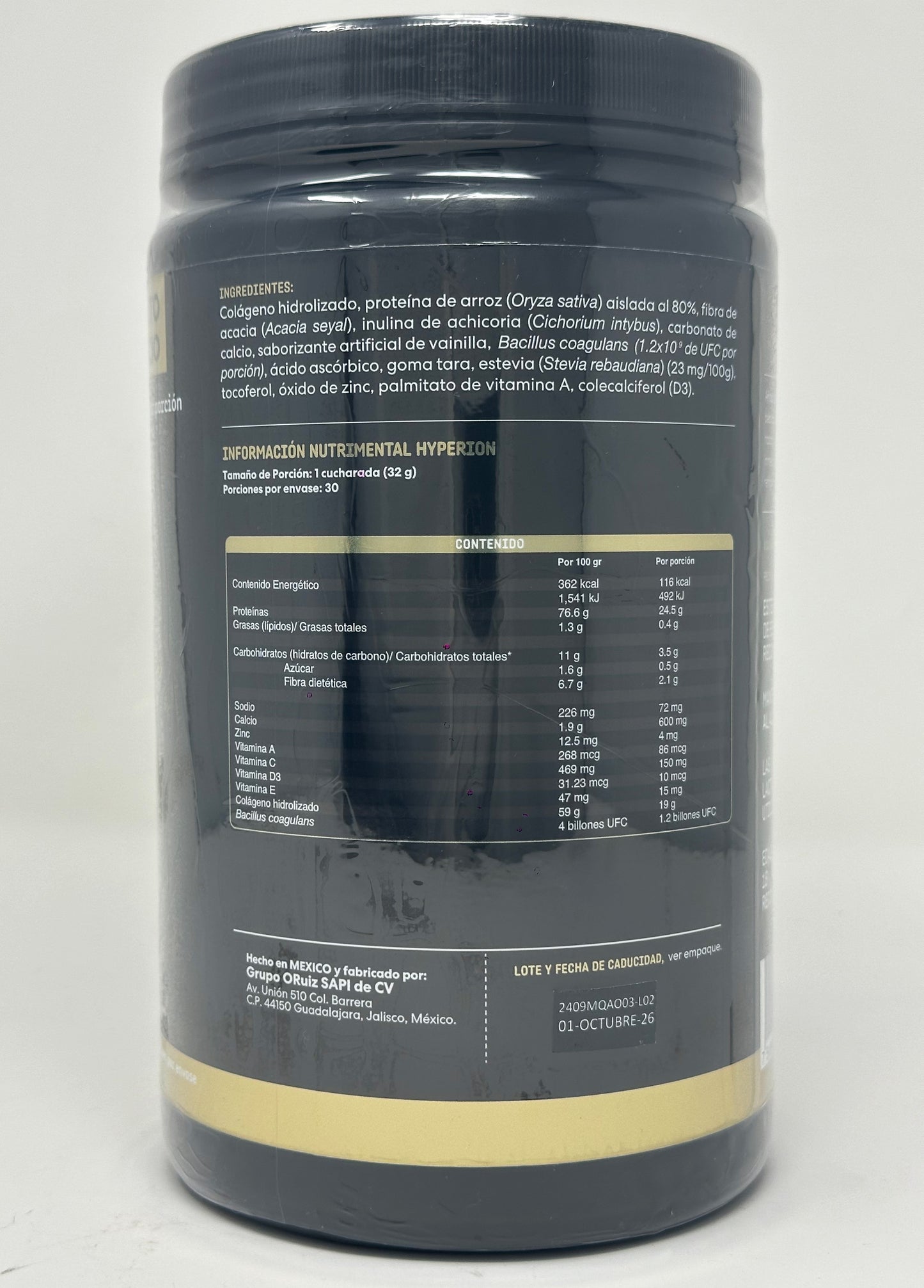 Nutracéutico Sabor Vainilla 960 grs